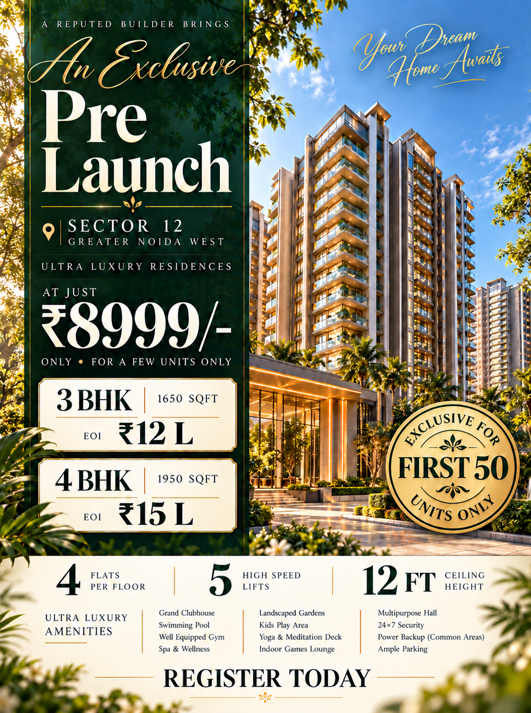 Vrinda New Project at Sector 12
